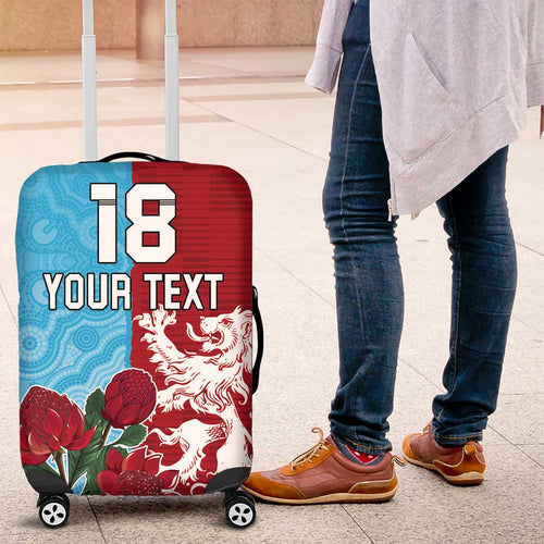Custom British Lions Waratahs Luggage Cover Unique Style - Aussie Hoodie