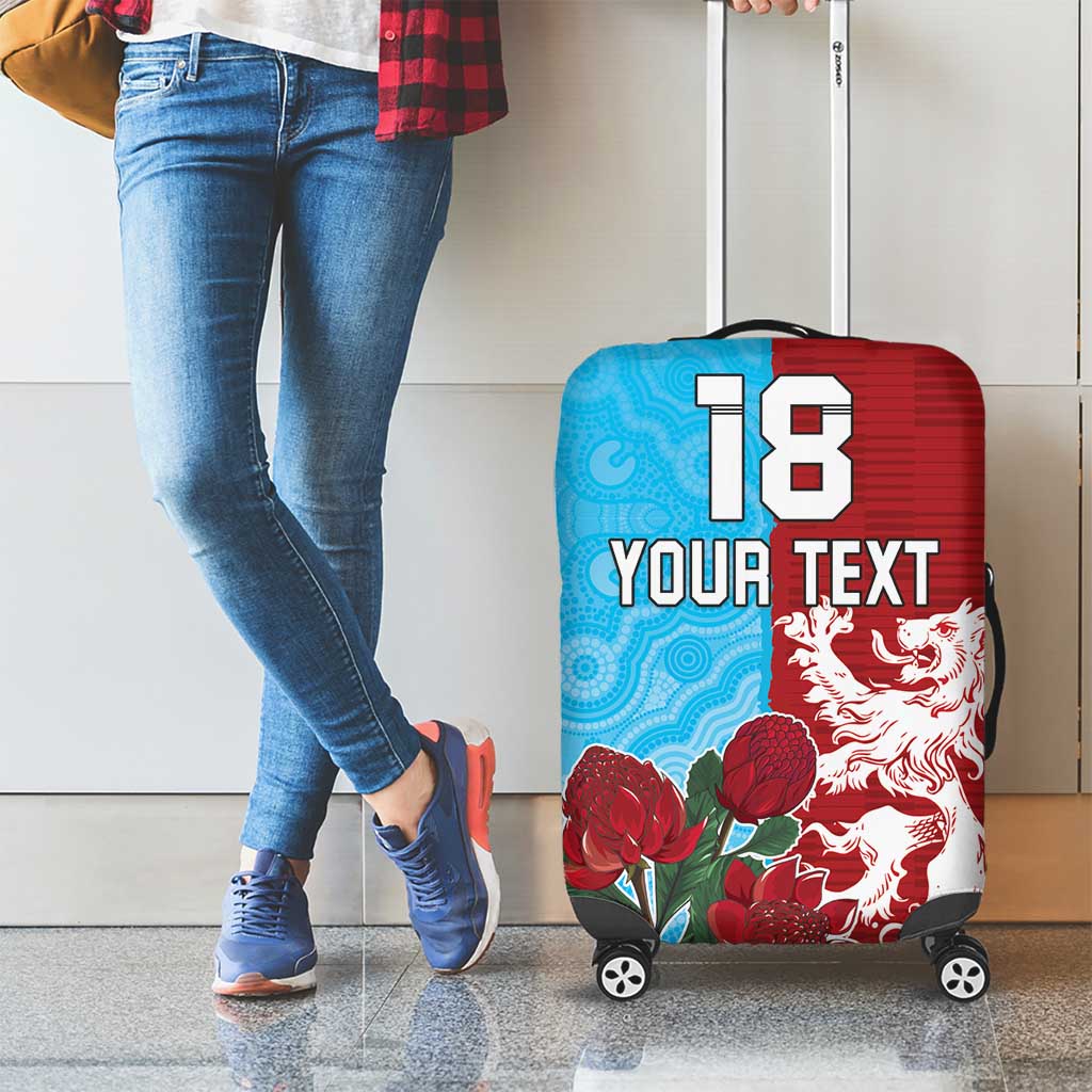 Custom British Lions Waratahs Luggage Cover Unique Style - Aussie Hoodie