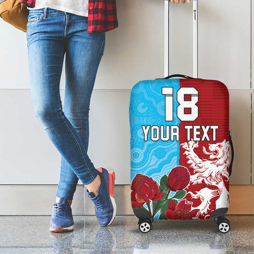 Custom British Lions Waratahs Luggage Cover Unique Style - Aussie Hoodie