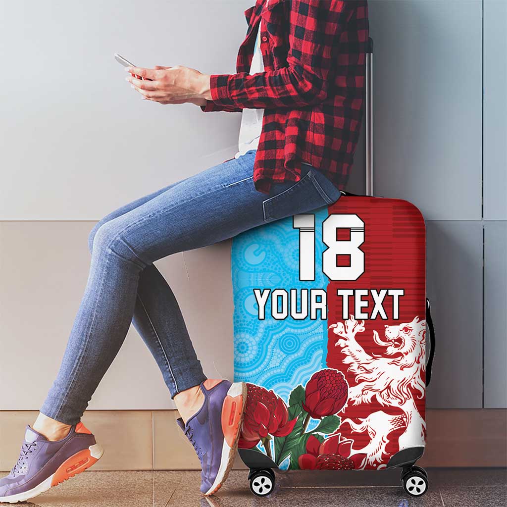 Custom British Lions Waratahs Luggage Cover Unique Style - Aussie Hoodie