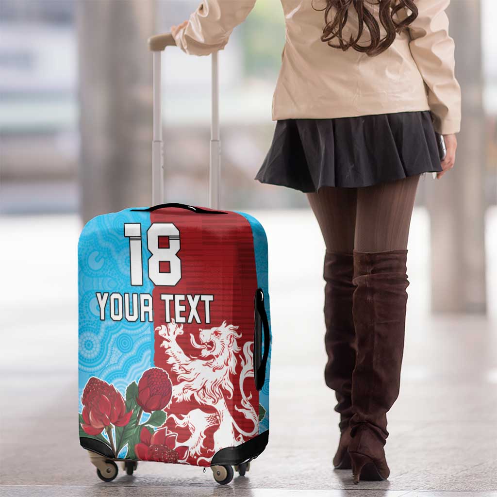 Custom British Lions Waratahs Luggage Cover Unique Style - Aussie Hoodie