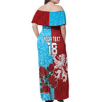 Custom British Lions Waratahs Off Shoulder Maxi Dress Unique Style - Aussie Hoodie