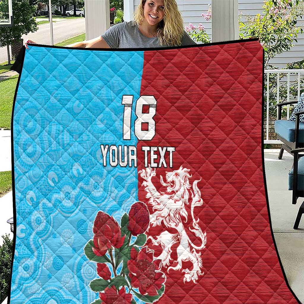 Custom British Lions Waratahs Quilt Unique Style - Aussie Hoodie
