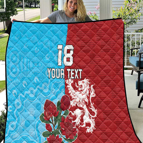Custom British Lions Waratahs Quilt Unique Style - Aussie Hoodie