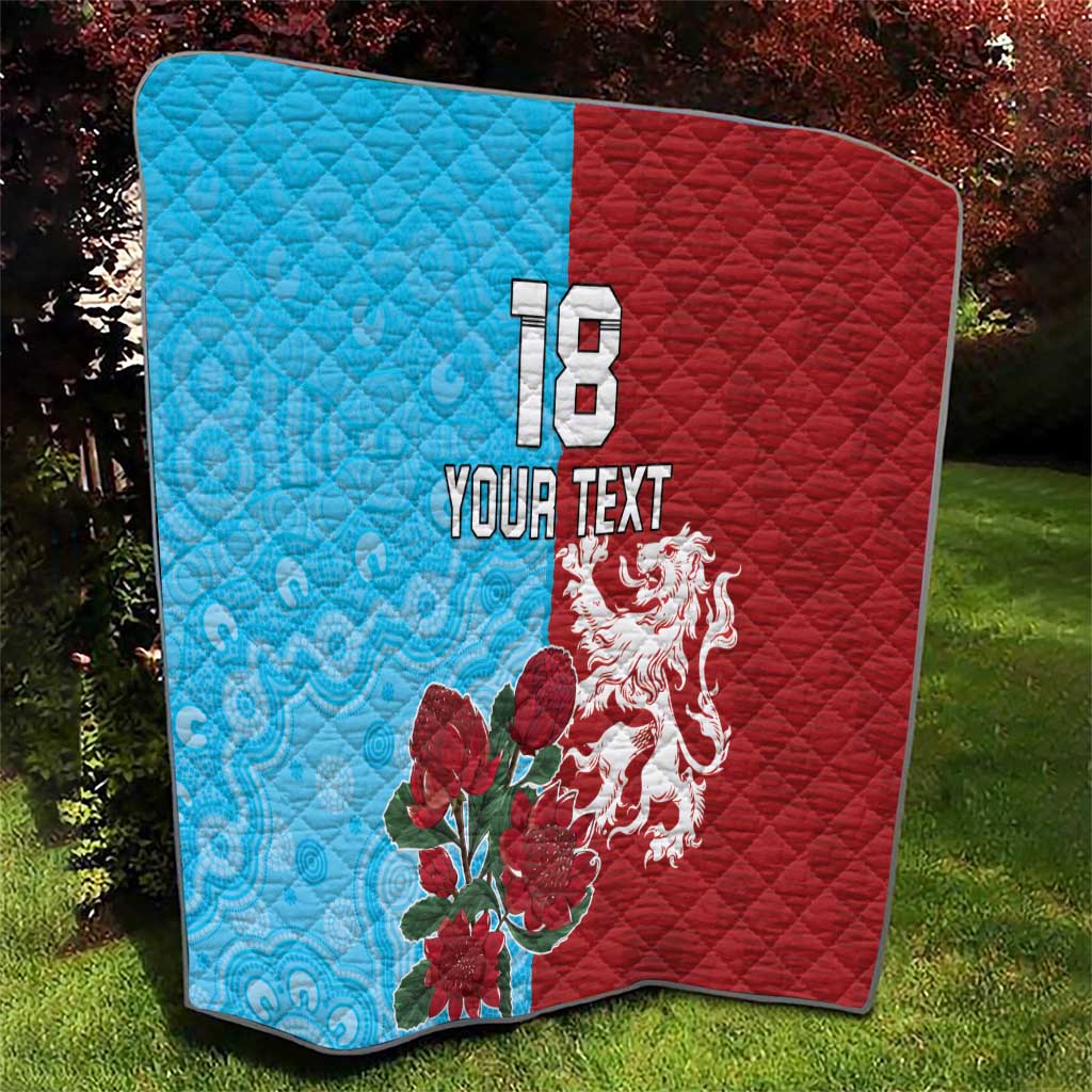 Custom British Lions Waratahs Quilt Unique Style - Aussie Hoodie