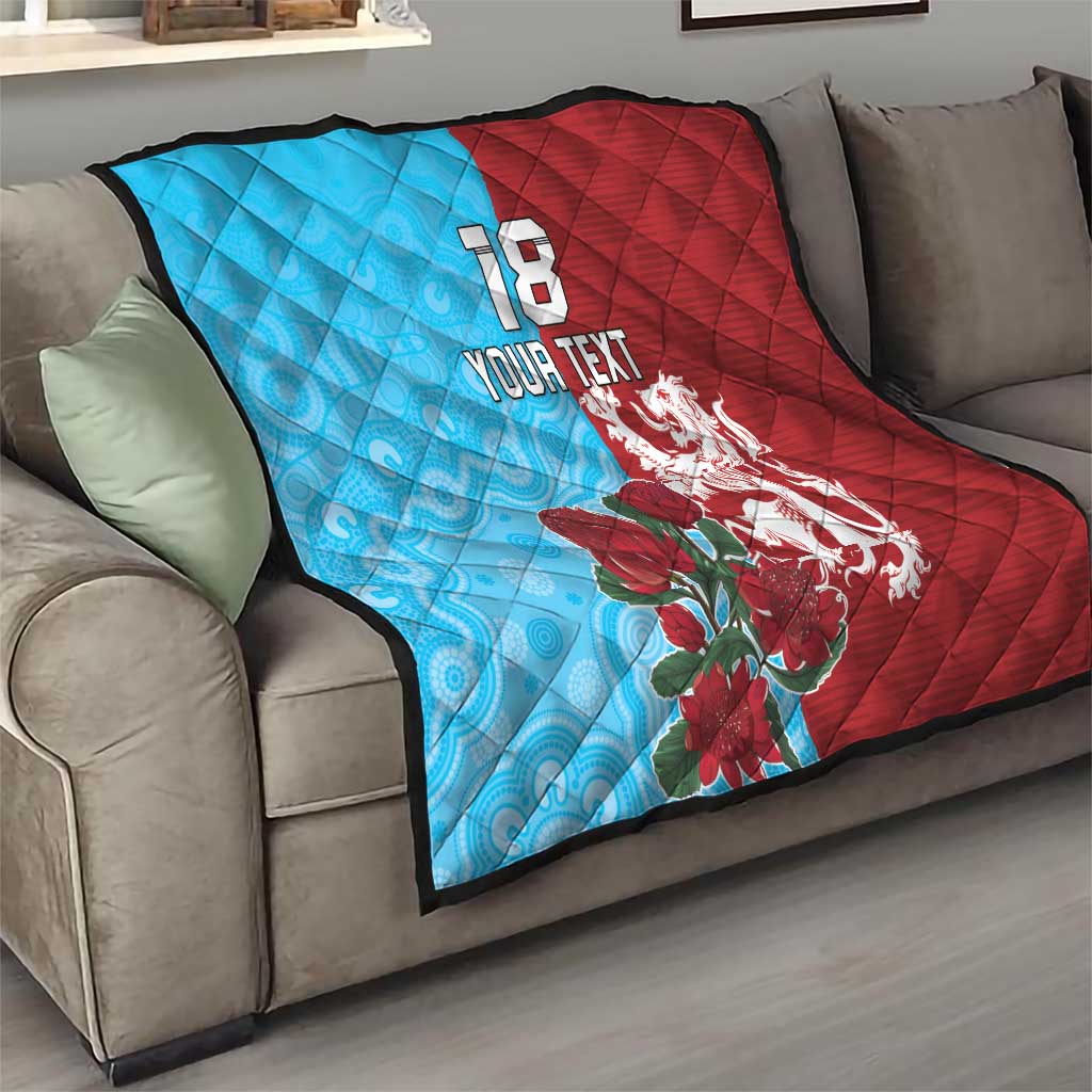 Custom British Lions Waratahs Quilt Unique Style - Aussie Hoodie