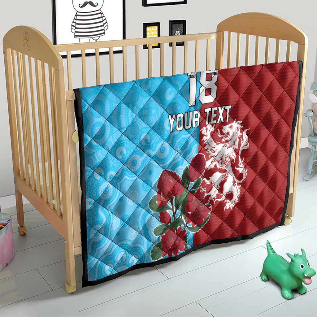 Custom British Lions Waratahs Quilt Unique Style - Aussie Hoodie
