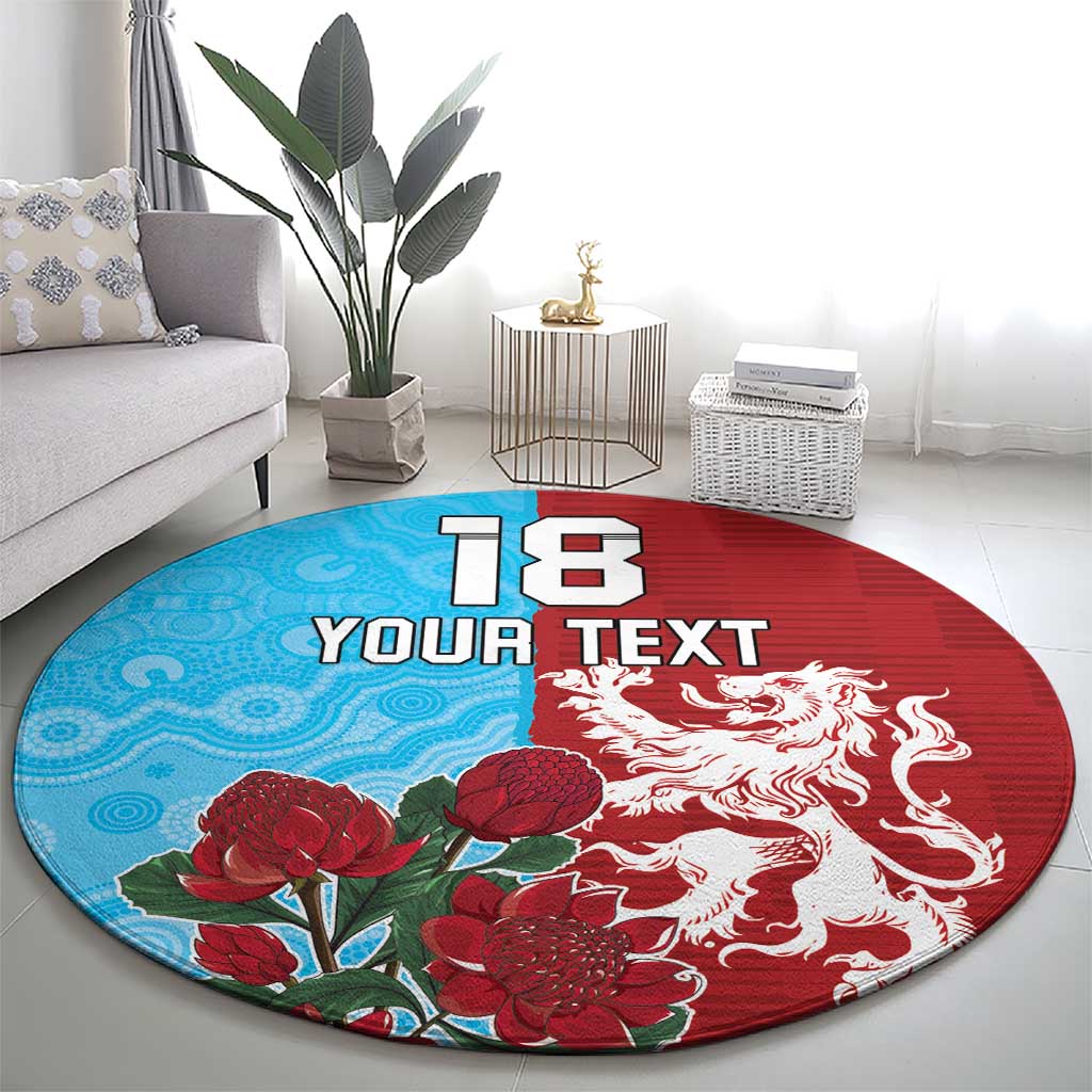 Custom British Lions Waratahs Round Carpet Unique Style - Aussie Hoodie