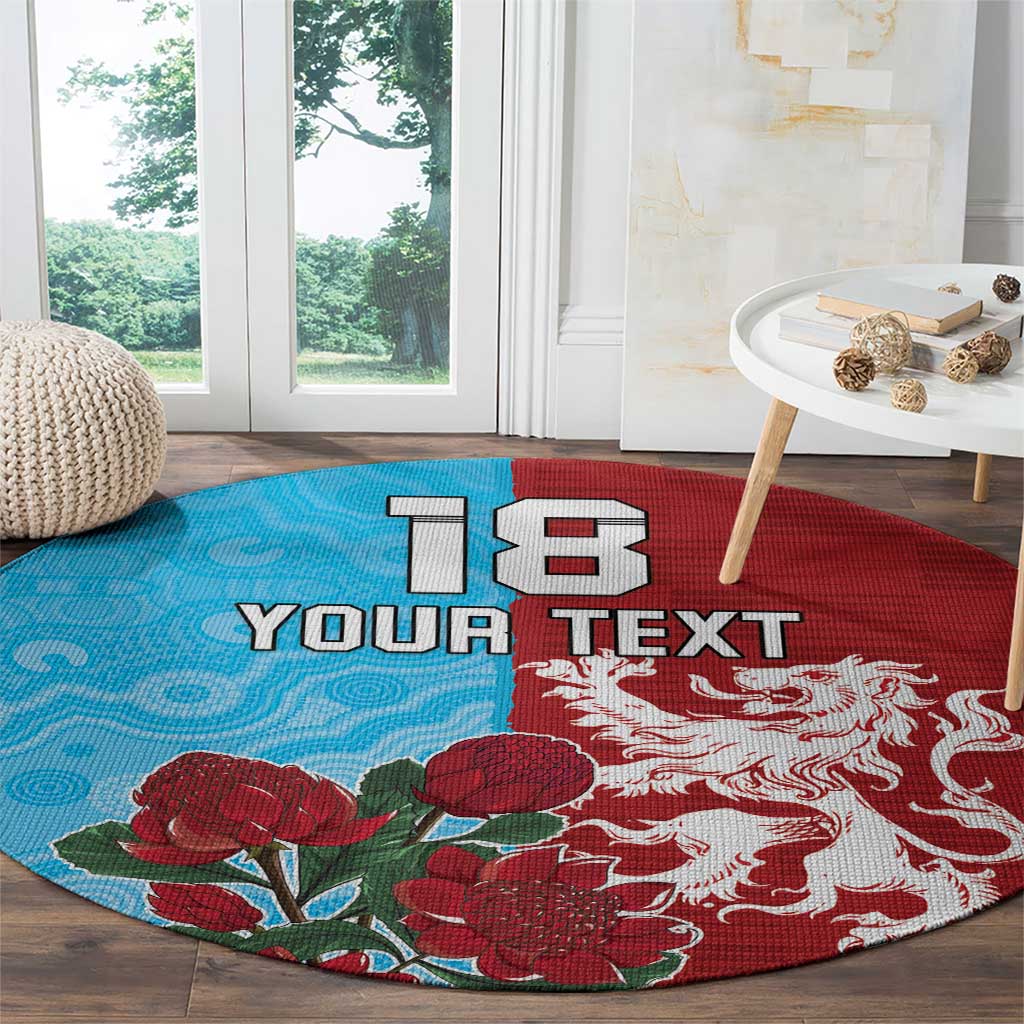 Custom British Lions Waratahs Round Carpet Unique Style - Aussie Hoodie