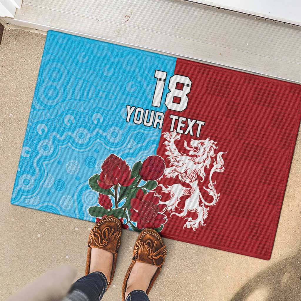 Custom British Lions Waratahs Rubber Doormat Unique Style - Aussie Hoodie