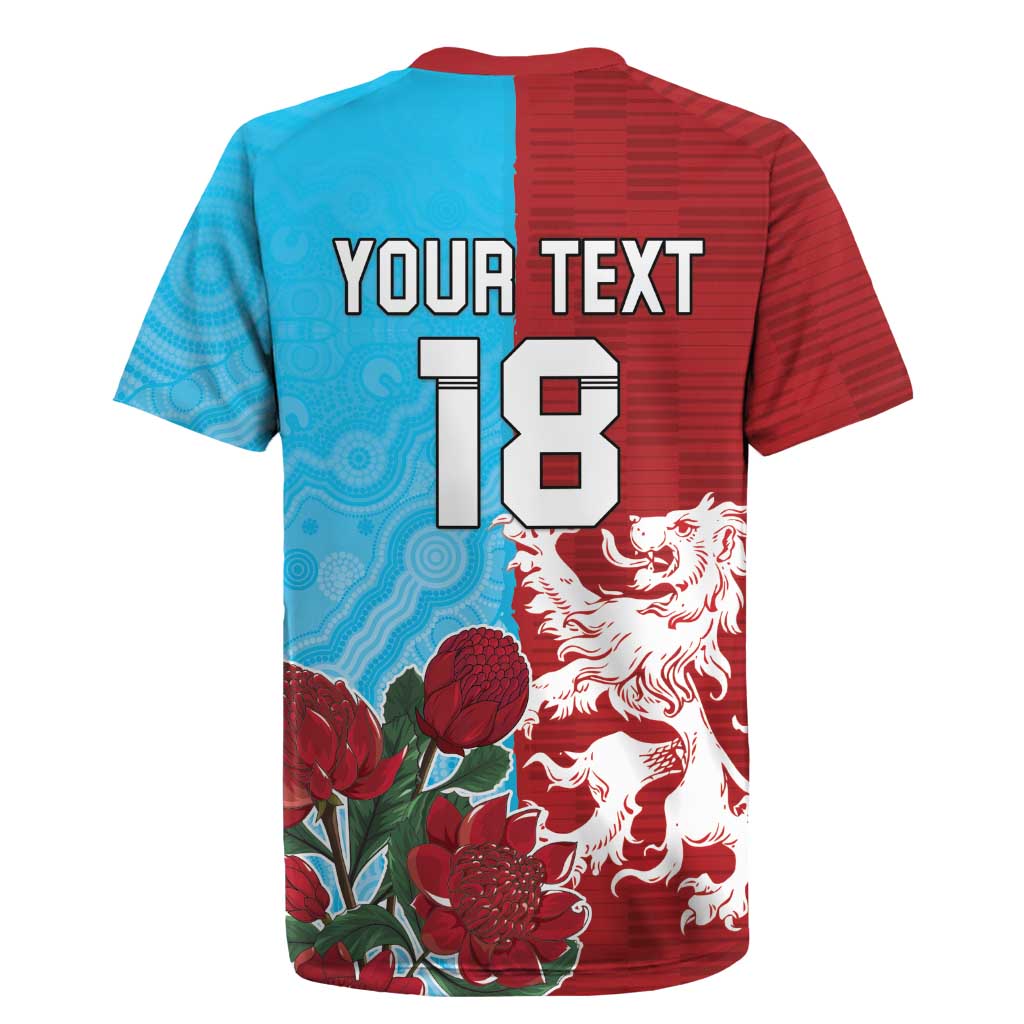 Custom British Lions Waratahs Rugby Jersey Unique Style - Aussie Hoodie