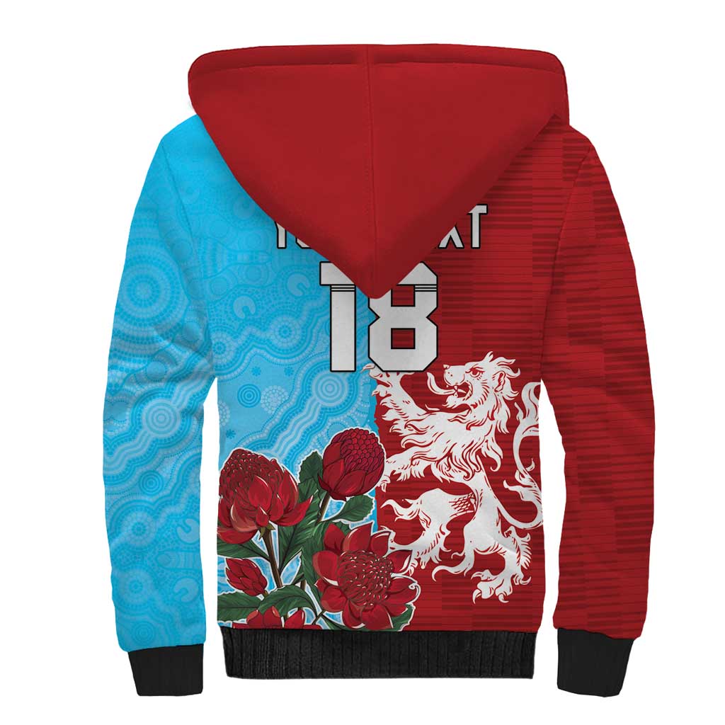Custom British Lions Waratahs Sherpa Hoodie Unique Style - Aussie Hoodie