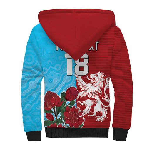 Custom British Lions Waratahs Sherpa Hoodie Unique Style - Aussie Hoodie