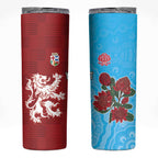 Custom British Lions Waratahs Skinny Tumbler Unique Style - Aussie Hoodie