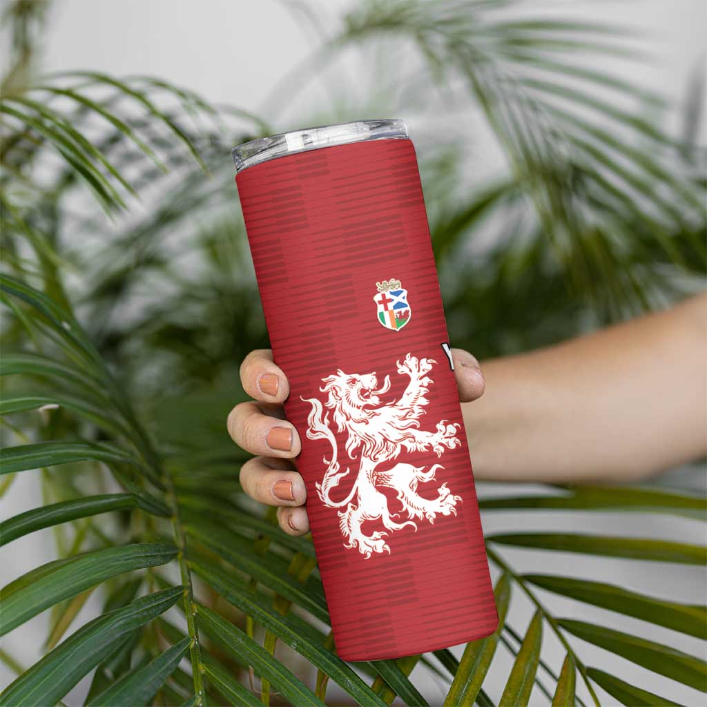 Custom British Lions Waratahs Skinny Tumbler Unique Style - Aussie Hoodie
