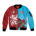 Custom British Lions Waratahs Sleeve Zip Bomber Jacket Unique Style - Aussie Hoodie