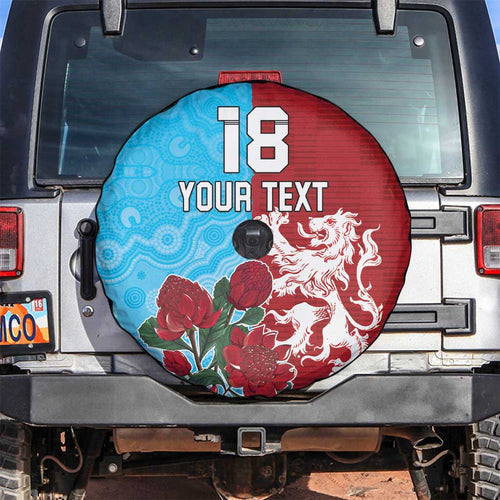 Custom British Lions Waratahs Spare Tire Cover Unique Style - Aussie Hoodie