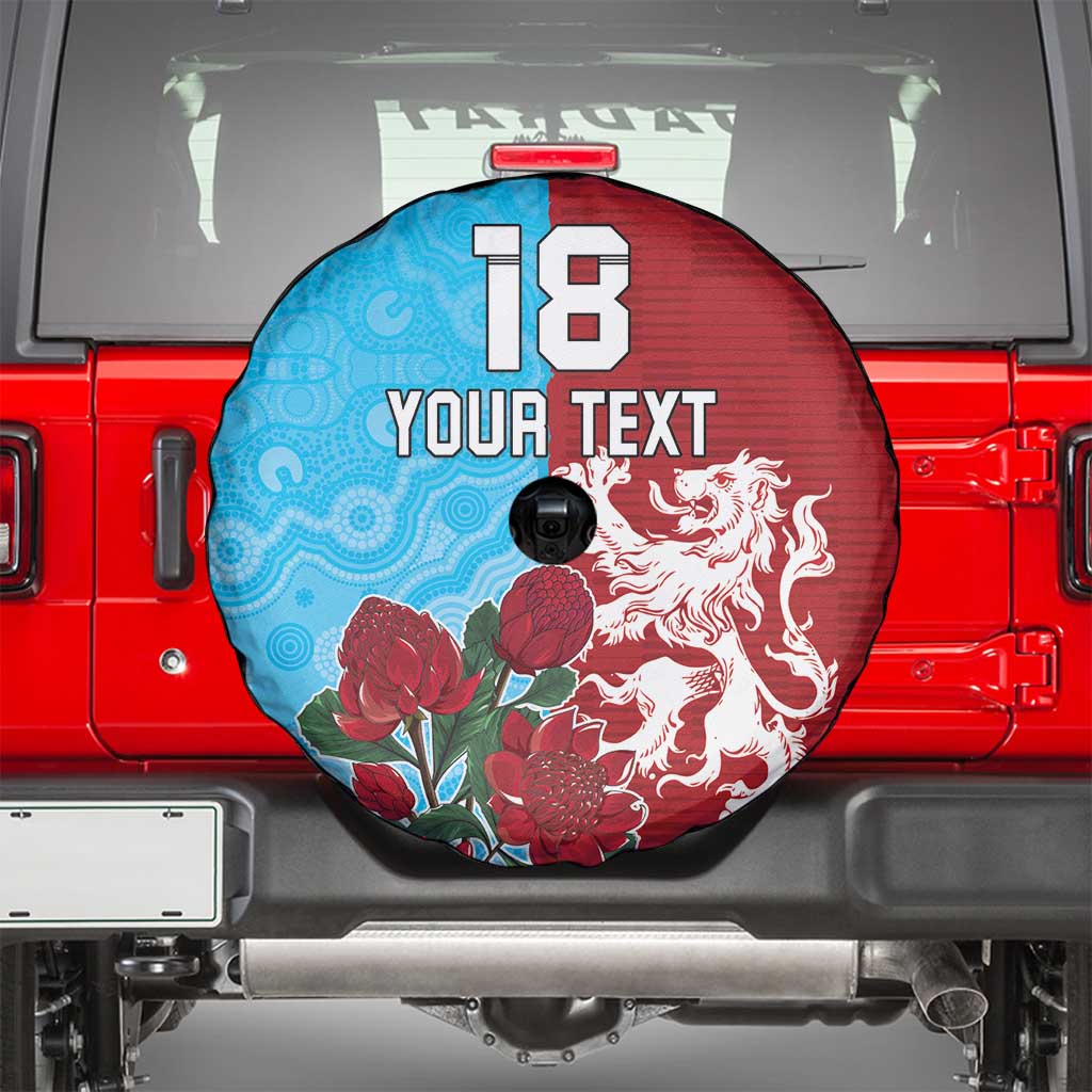 Custom British Lions Waratahs Spare Tire Cover Unique Style - Aussie Hoodie