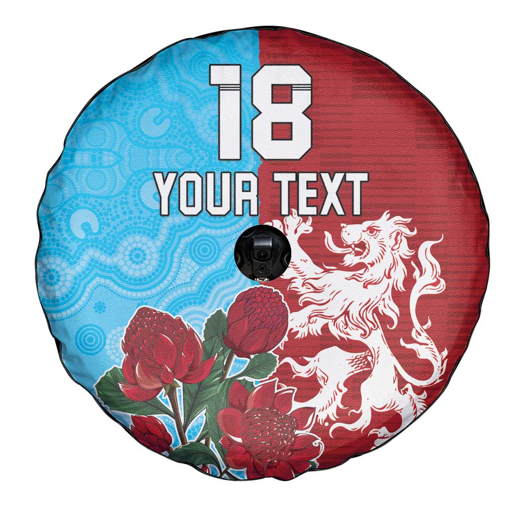 Custom British Lions Waratahs Spare Tire Cover Unique Style - Aussie Hoodie