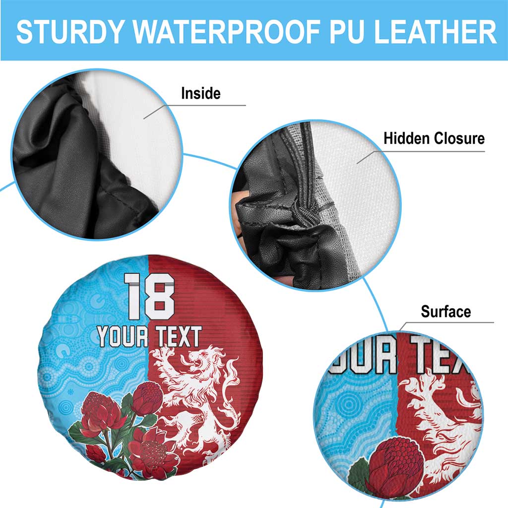Custom British Lions Waratahs Spare Tire Cover Unique Style - Aussie Hoodie