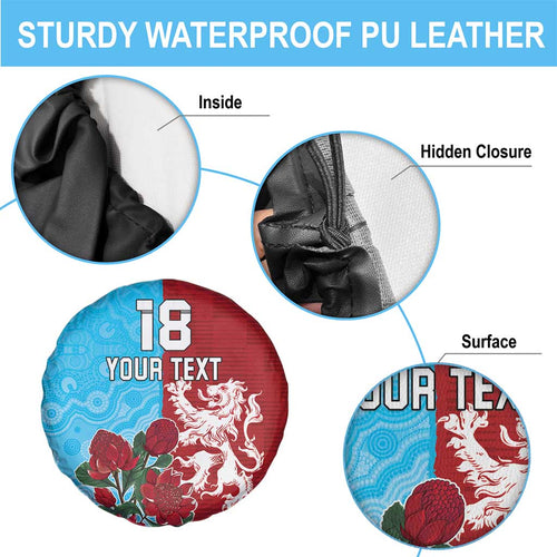 Custom British Lions Waratahs Spare Tire Cover Unique Style - Aussie Hoodie