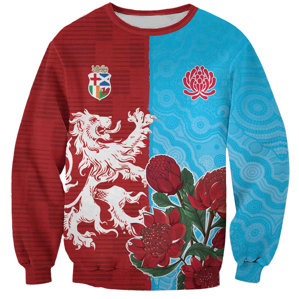 Custom British Lions Waratahs Sweatshirt Unique Style - Aussie Hoodie