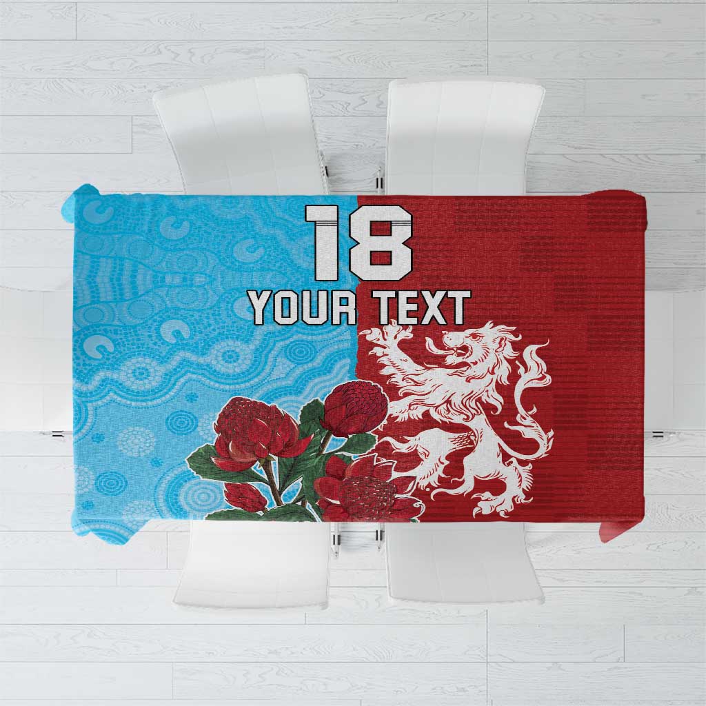 Custom British Lions Waratahs Tablecloth Unique Style - Aussie Hoodie