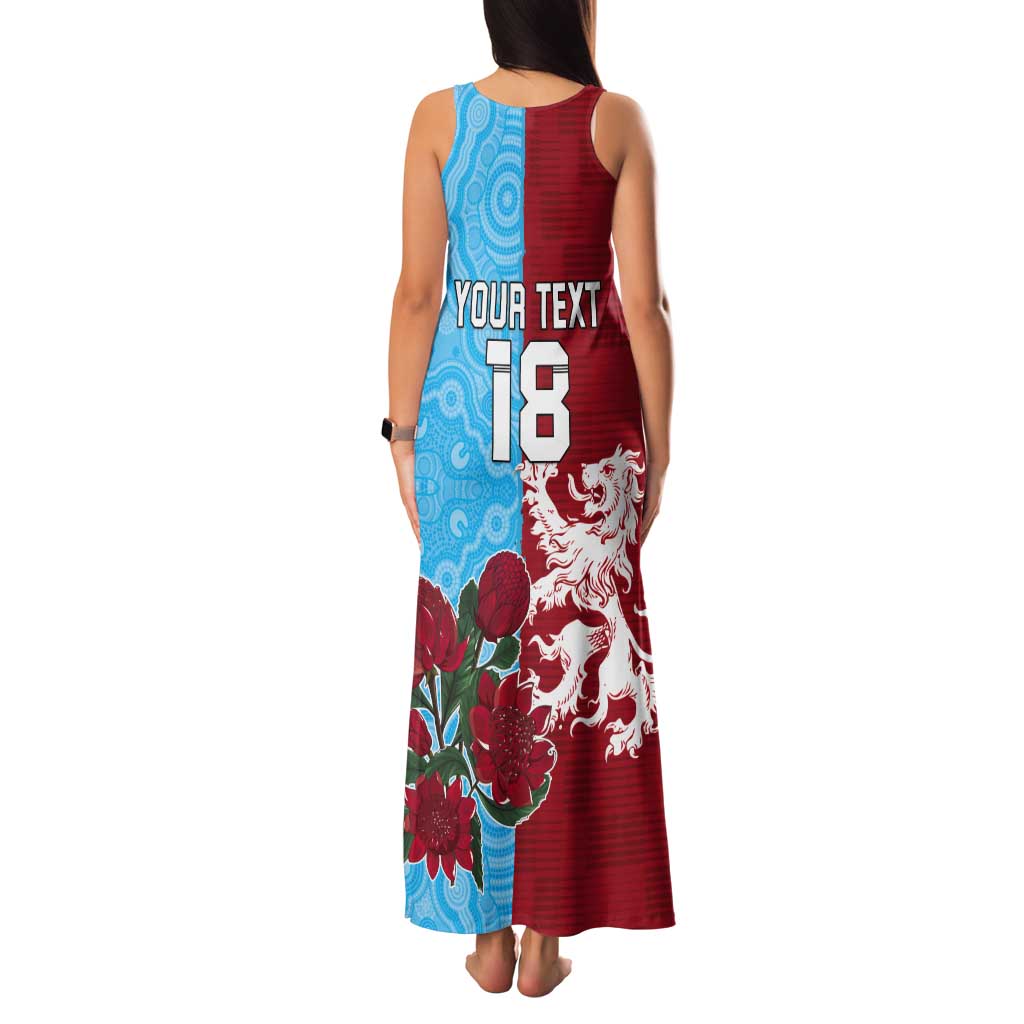 Custom British Lions Waratahs Tank Maxi Dress Unique Style - Aussie Hoodie
