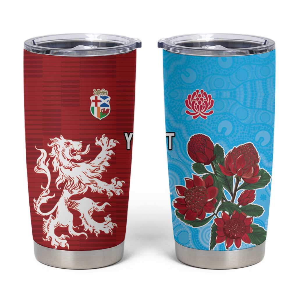 Custom British Lions Waratahs Tumbler Cup Unique Style - Aussie Hoodie