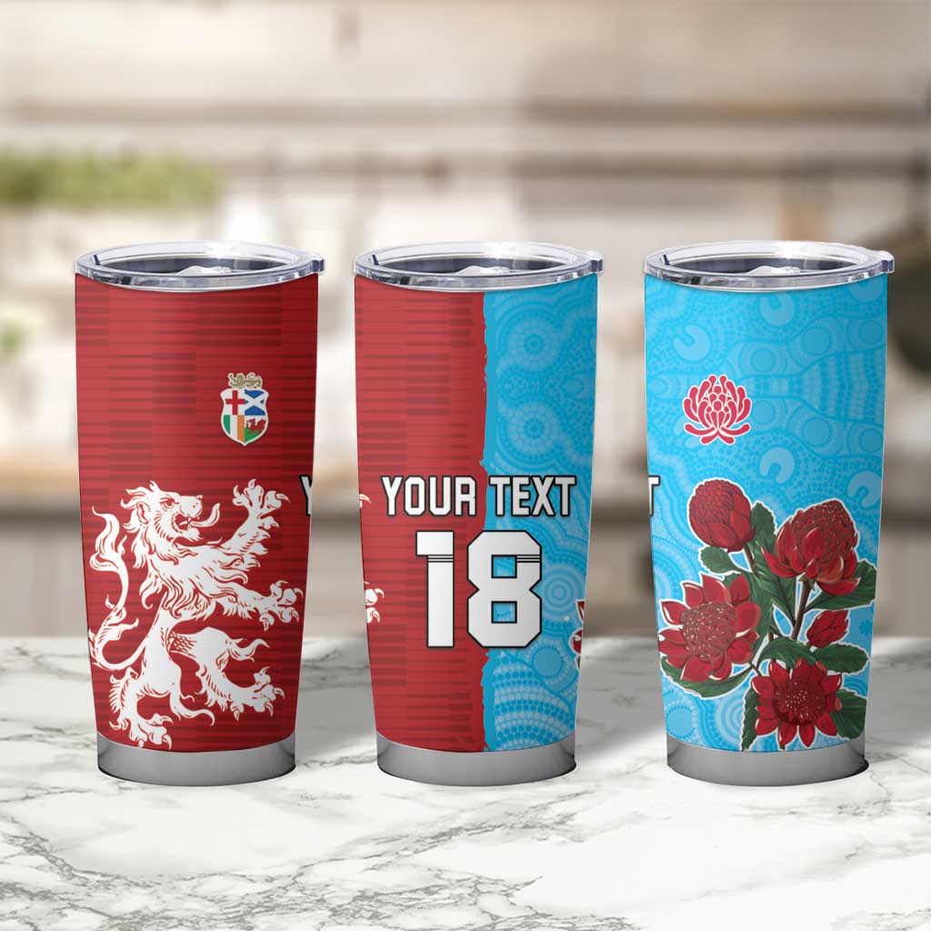 Custom British Lions Waratahs Tumbler Cup Unique Style - Aussie Hoodie