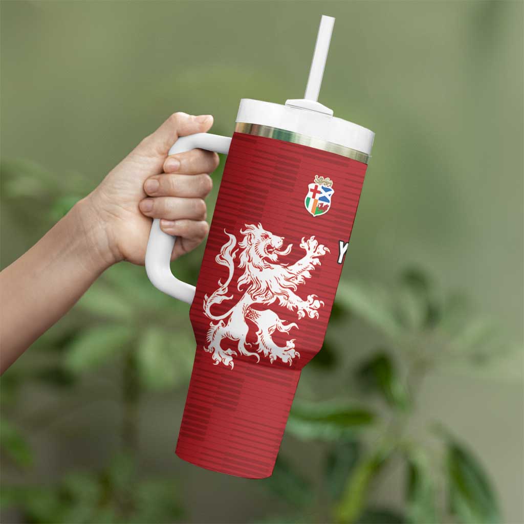 Custom British Lions Waratahs Tumbler With Handle Unique Style - Aussie Hoodie