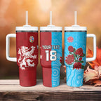 Custom British Lions Waratahs Tumbler With Handle Unique Style - Aussie Hoodie