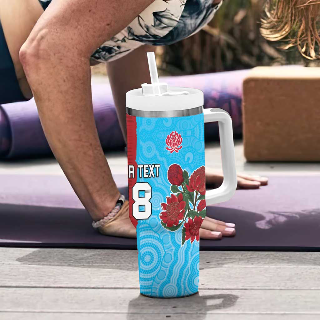 Custom British Lions Waratahs Tumbler With Handle Unique Style - Aussie Hoodie