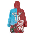 Custom British Lions Waratahs Wearable Blanket Hoodie Unique Style - Aussie Hoodie