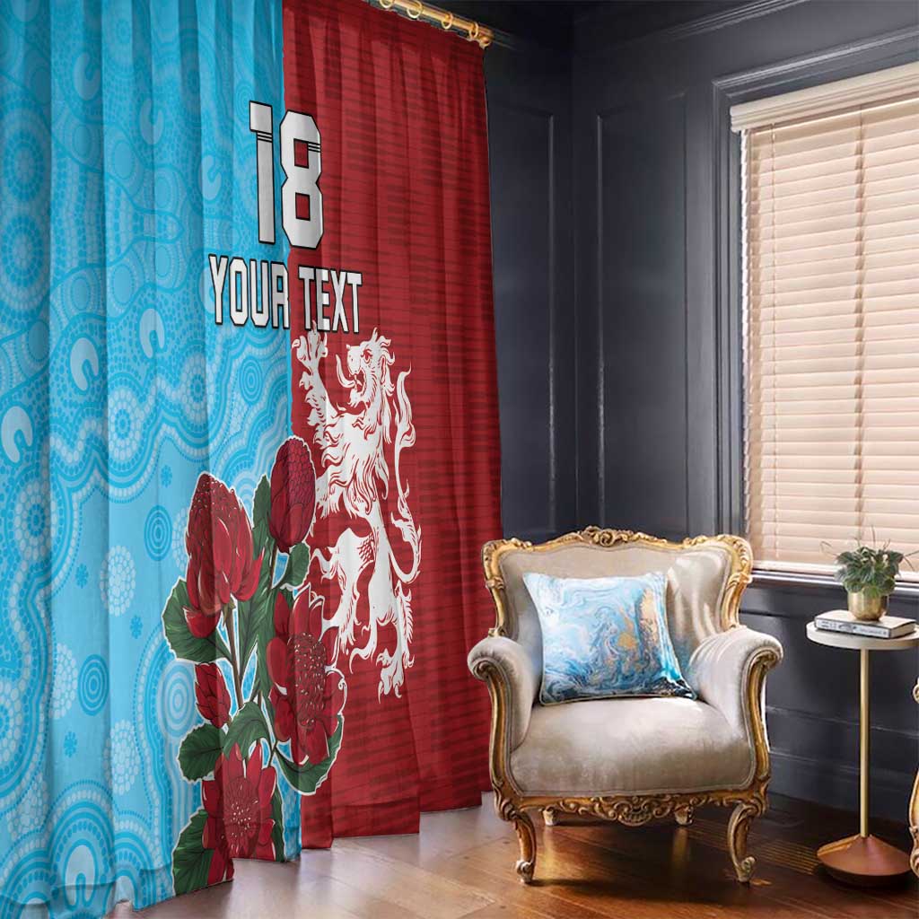Custom British Lions Waratahs Window Curtain Unique Style - Aussie Hoodie