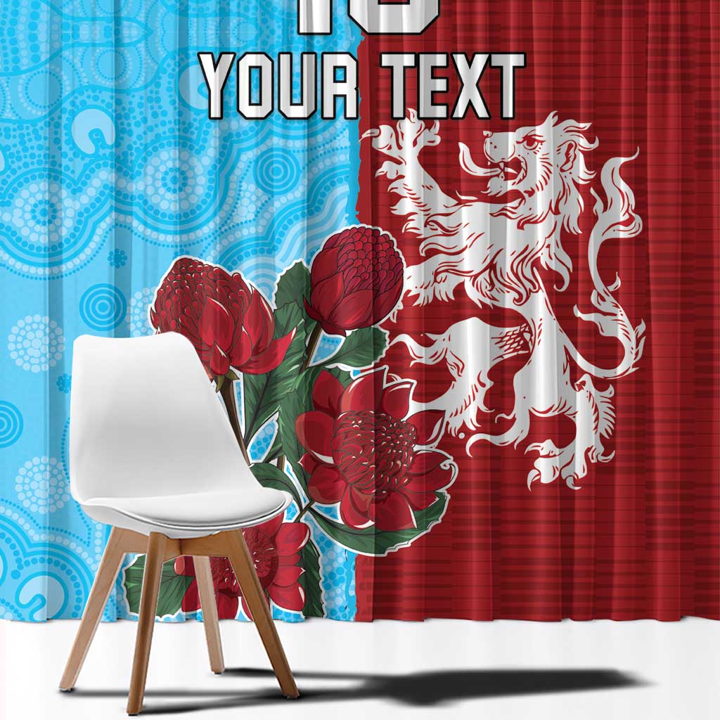 Custom British Lions Waratahs Window Curtain Unique Style - Aussie Hoodie