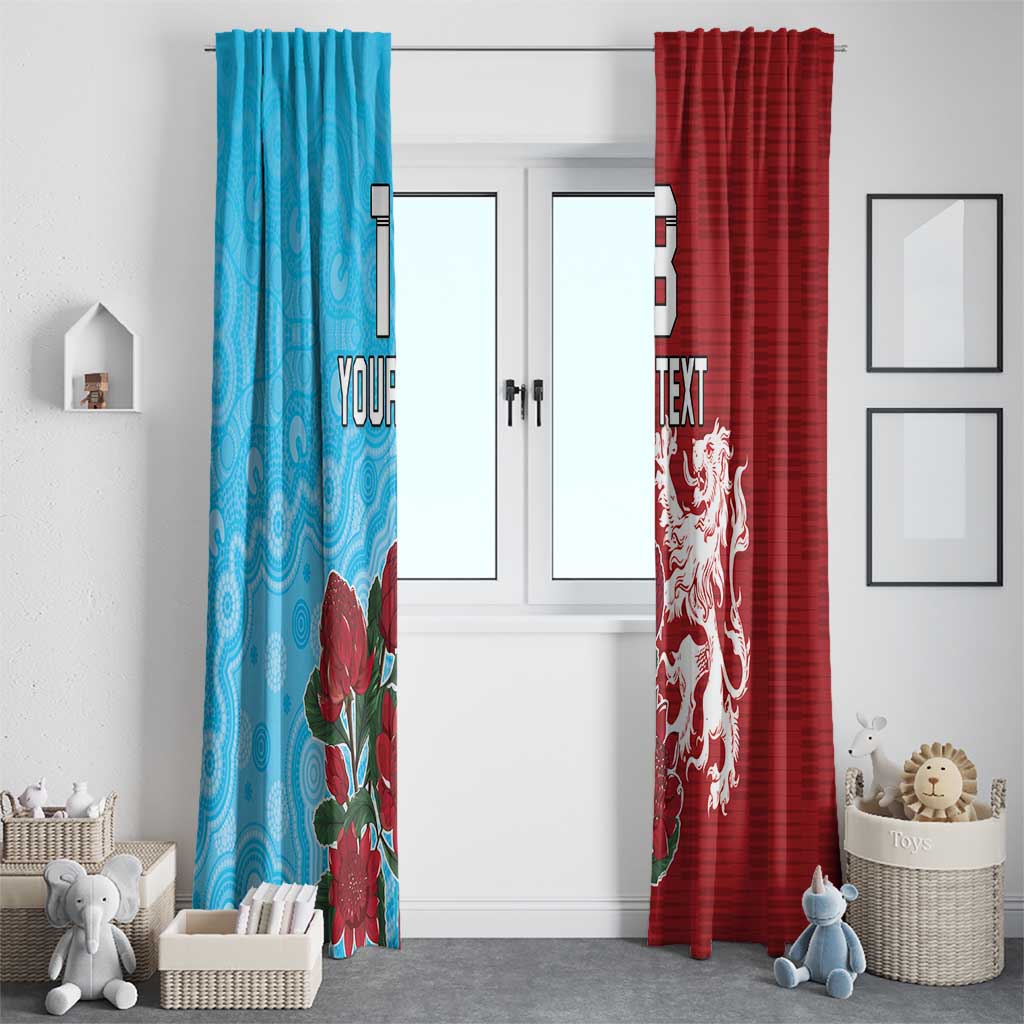 Custom British Lions Waratahs Window Curtain Unique Style - Aussie Hoodie