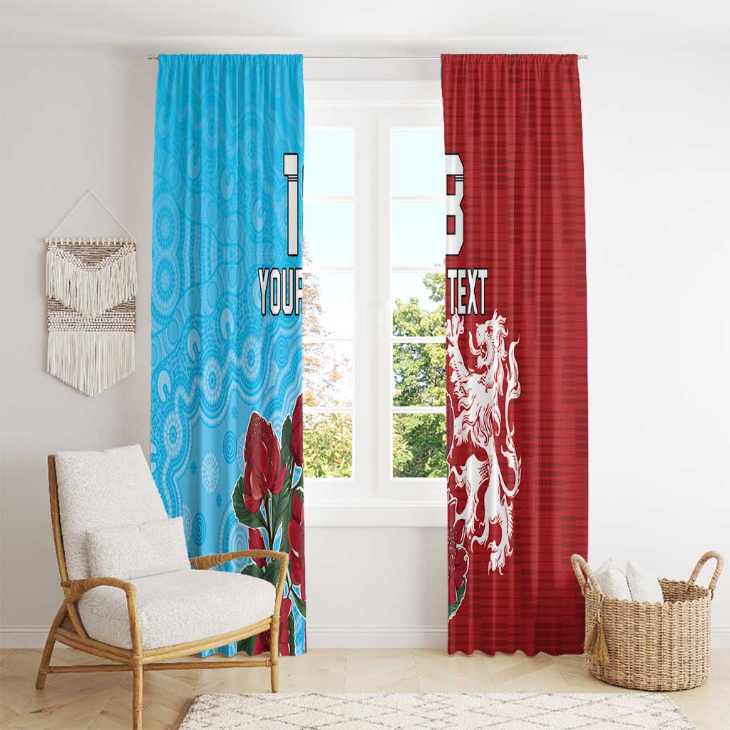 Custom British Lions Waratahs Window Curtain Unique Style - Aussie Hoodie