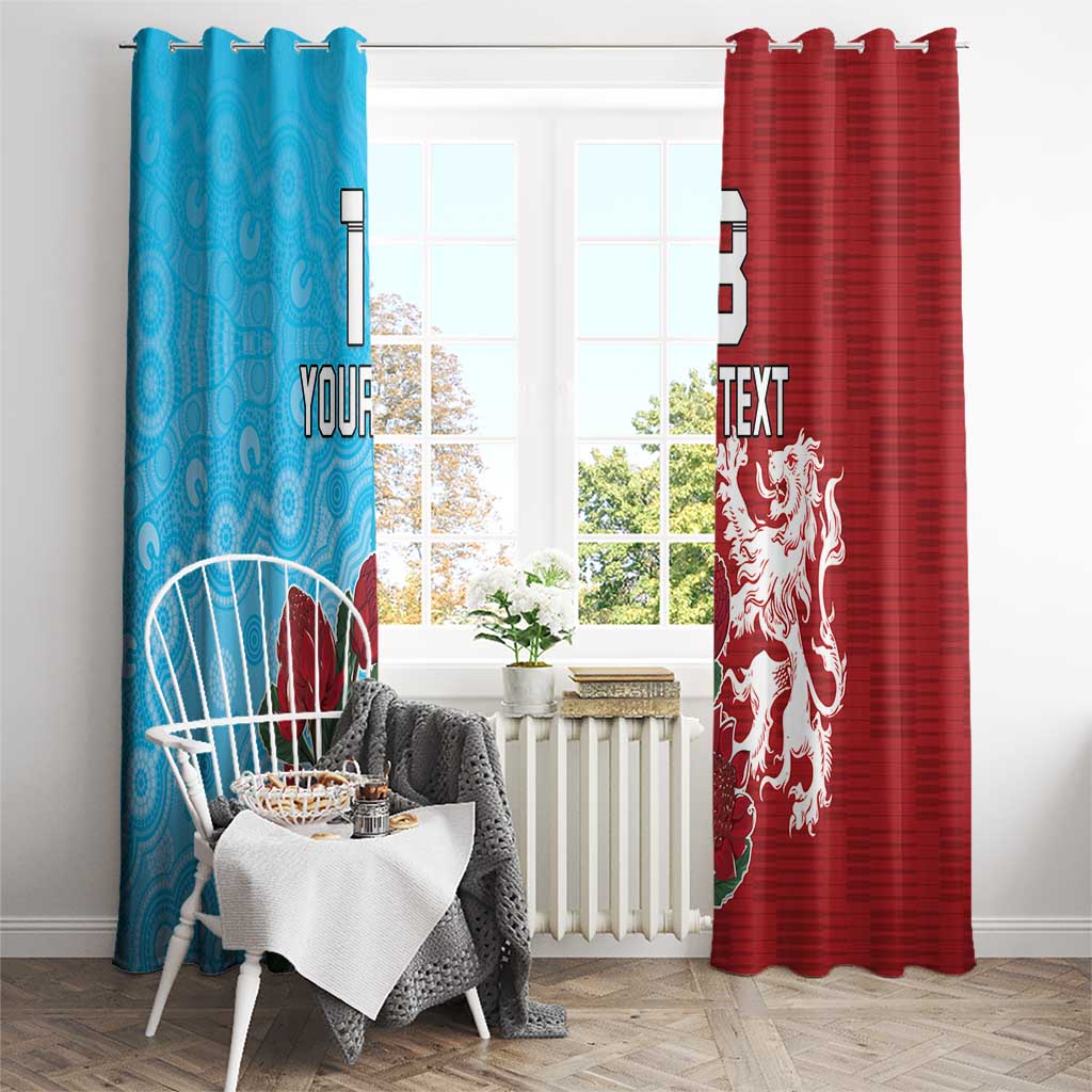 Custom British Lions Waratahs Window Curtain Unique Style - Aussie Hoodie
