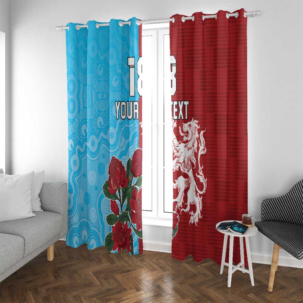 Custom British Lions Waratahs Window Curtain Unique Style - Aussie Hoodie