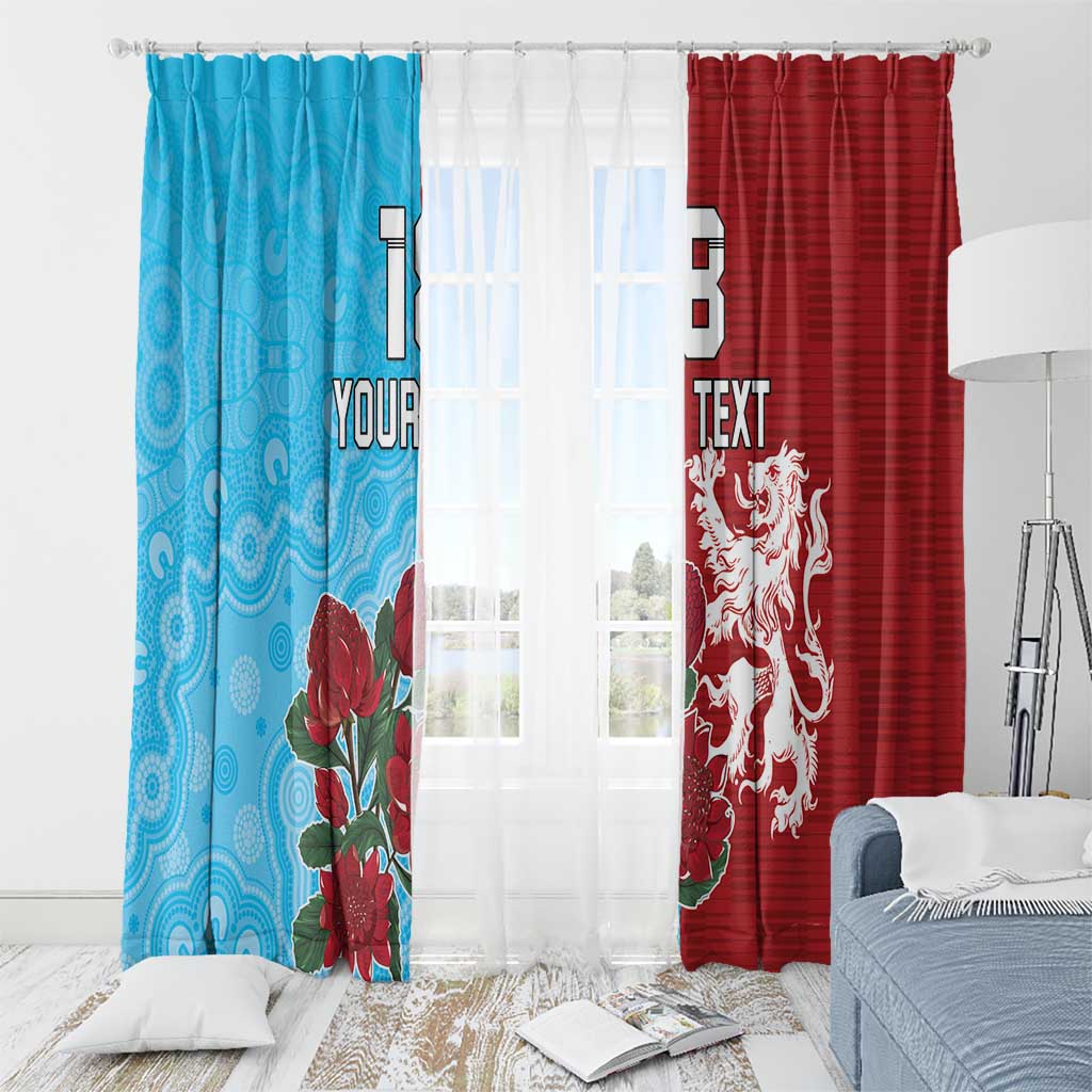 Custom British Lions Waratahs Window Curtain Unique Style - Aussie Hoodie