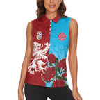 Custom British Lions Waratahs Women Sleeveless Polo Shirt Unique Style - Aussie Hoodie
