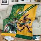 Personalized Rugby South Africa Australia Blanket Springboks Wallabies Mascot Go Champions - Aussie Hoodie