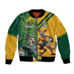 Personalized Rugby South Africa Australia Bomber Jacket Springboks Wallabies Mascot Go Champions - Aussie Hoodie