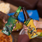 Personalized Rugby South Africa Australia 4 in 1 Can Cooler Tumbler Springboks Wallabies Mascot Go Champions - Aussie Hoodie