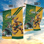 Personalized Rugby South Africa Australia Garden Flag Springboks Wallabies Mascot Go Champions - Aussie Hoodie