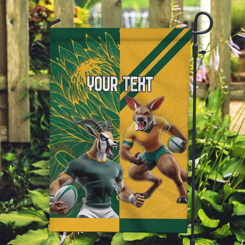 Personalized Rugby South Africa Australia Garden Flag Springboks Wallabies Mascot Go Champions - Aussie Hoodie