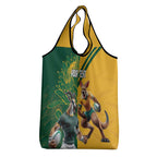 Personalized Rugby South Africa Australia Grocery Bag Springboks Wallabies Mascot Go Champions - Aussie Hoodie