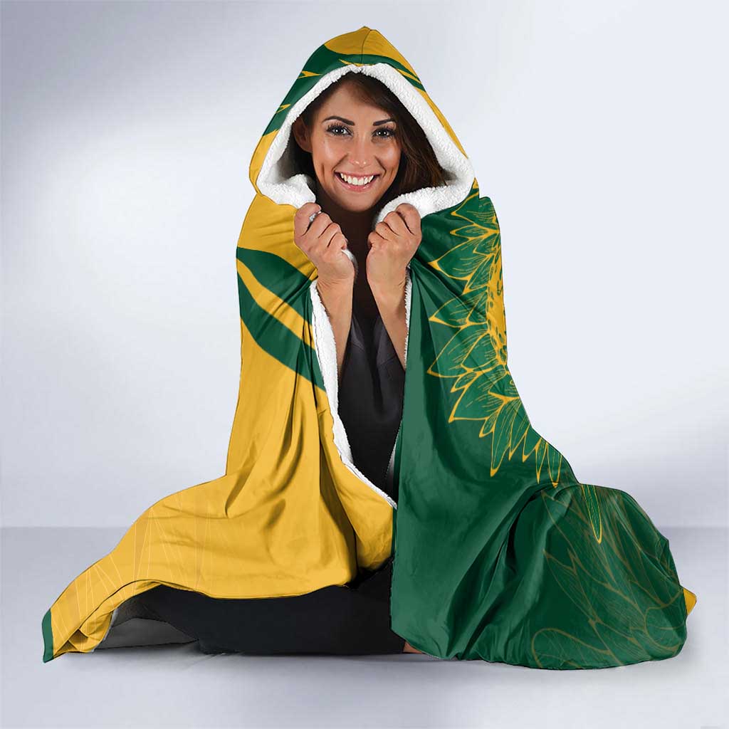 Personalized Rugby South Africa Australia Hooded Blanket Springboks Wallabies Mascot Go Champions - Aussie Hoodie