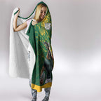 Personalized Rugby South Africa Australia Hooded Blanket Springboks Wallabies Mascot Go Champions - Aussie Hoodie
